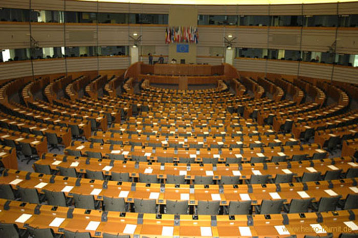 Plenarsaal des Europaparlaments