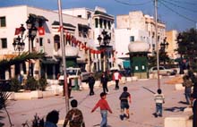 Strassenszene in Tunis